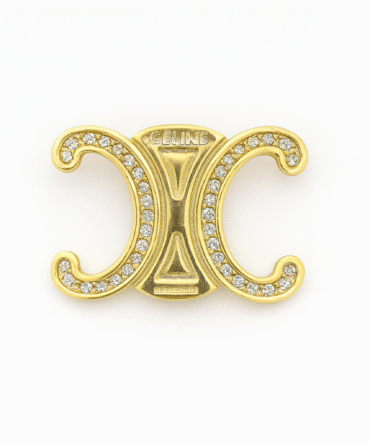 CELIN Triomphe Broche – Verguld met Strass Steentjes