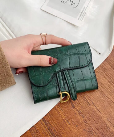 Mini D-wallet groen