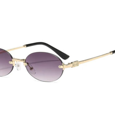 Minmiu Gold Purple Glasses