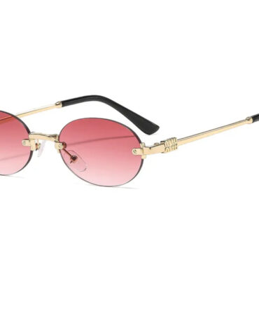 Minmiu Gold Pink Glasses
