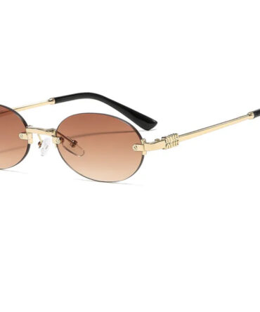 Minmiu Gold Light Brown Glasses