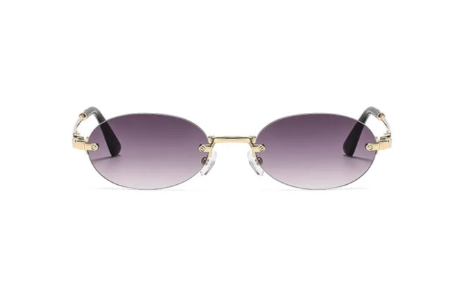 Minmiu Gold Purple Glasses - Afbeelding 2