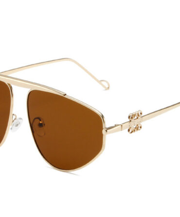 Aviator Zonnebril – Goud Amberbruin