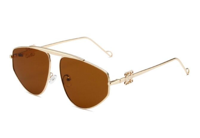 Aviator Zonnebril – Goud Amberbruin