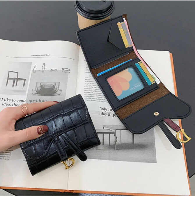 Mini D-wallet black - Afbeelding 2