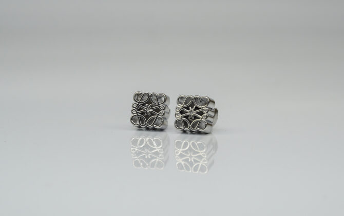 Lo-we oorbellen zilver - Afbeelding 2