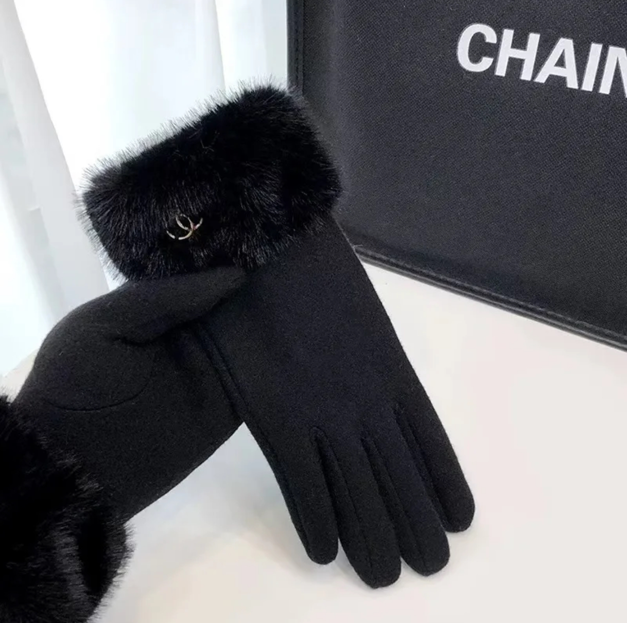 Luxe Winterhandschoenen met Faux Fur - Afbeelding 3